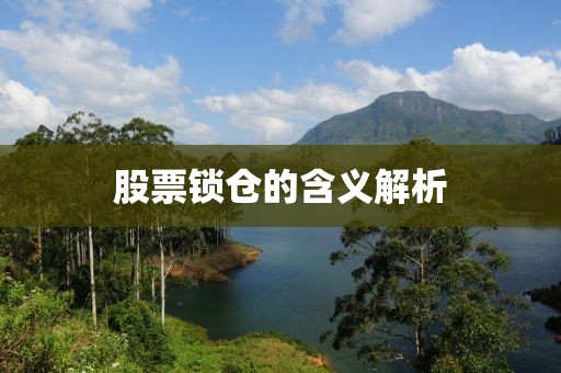 股票锁仓的含义解析