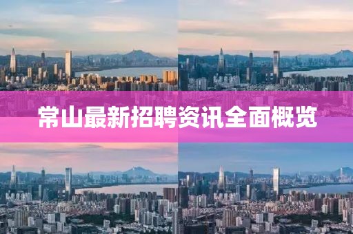 常山最新招聘资讯全面概览