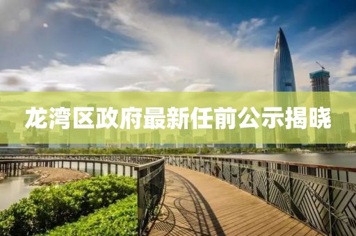 龙湾区政府最新任前公示揭晓