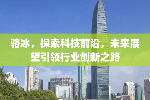 骆冰，探索科技前沿，未来展望引领行业创新之路