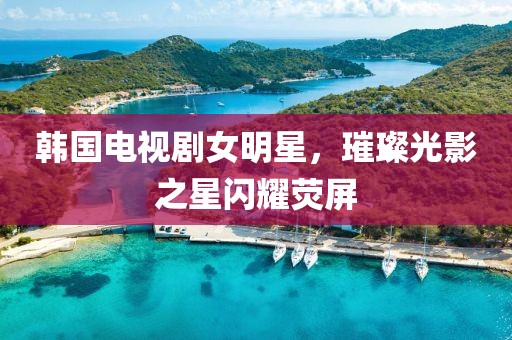 韩国电视剧女明星，璀璨光影之星闪耀荧屏