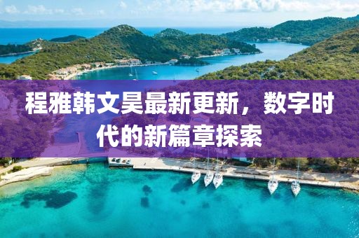 程雅韩文昊最新更新，数字时代的新篇章探索