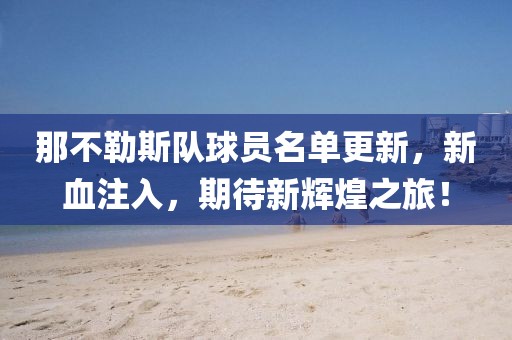 那不勒斯队球员名单更新，新血注入，期待新辉煌之旅！