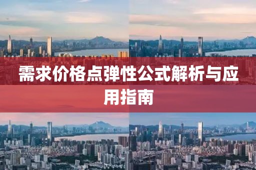 需求价格点弹性公式解析与应用指南