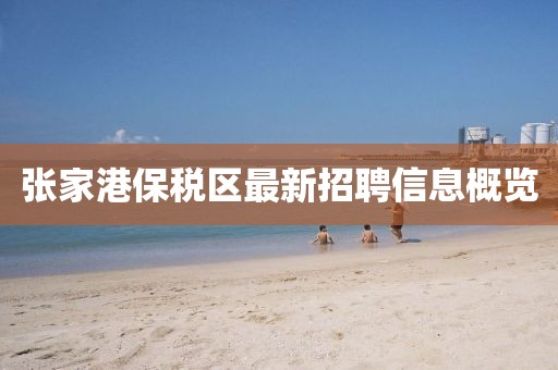 张家港保税区最新招聘信息概览