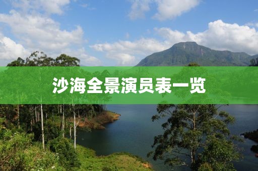 沙海全景演员表一览
