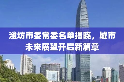 潍坊市委常委名单揭晓，城市未来展望开启新篇章