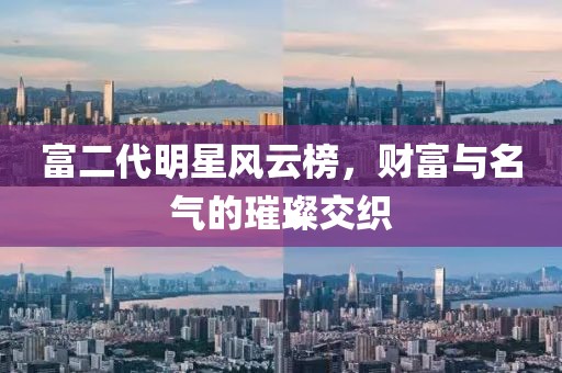 富二代明星风云榜，财富与名气的璀璨交织