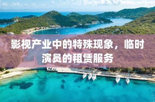 影视产业中的特殊现象，临时演员的租赁服务