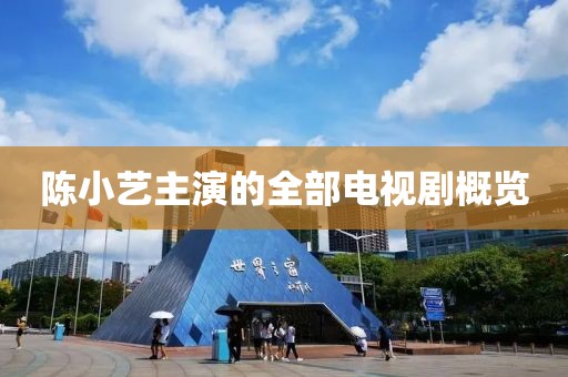 陈小艺主演的全部电视剧概览