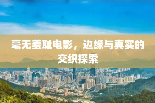 毫无羞耻电影，边缘与真实的交织探索