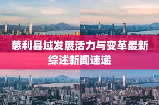 慈利县域发展活力与变革最新综述新闻速递