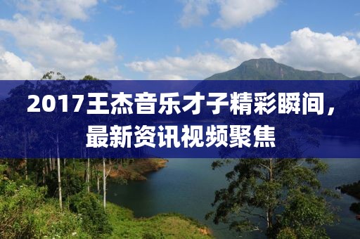 2017王杰音乐才子精彩瞬间，最新资讯视频聚焦