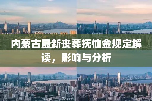 内蒙古最新丧葬抚恤金规定解读，影响与分析