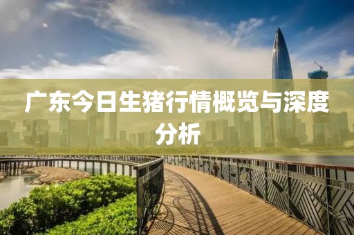 广东今日生猪行情概览与深度分析