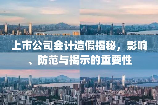 上市公司会计造假揭秘，影响、防范与揭示的重要性