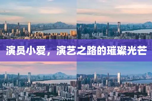 演员小爱，演艺之路的璀璨光芒