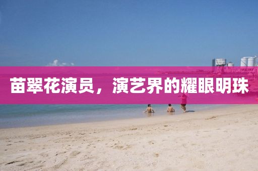 苗翠花演员，演艺界的耀眼明珠