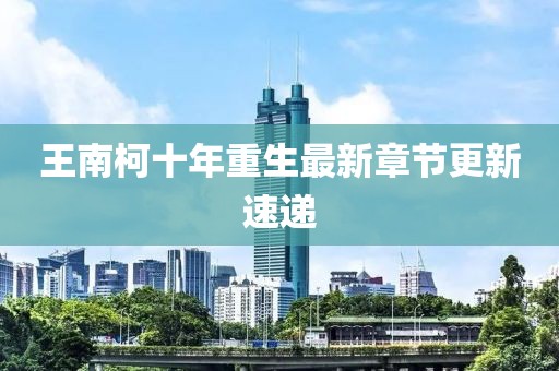 王南柯十年重生最新章节更新速递
