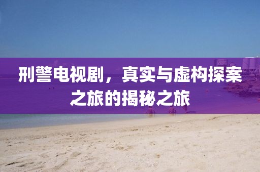 刑警电视剧，真实与虚构探案之旅的揭秘之旅