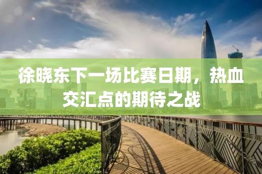 徐晓东下一场比赛日期，热血交汇点的期待之战
