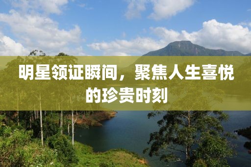 明星领证瞬间，聚焦人生喜悦的珍贵时刻