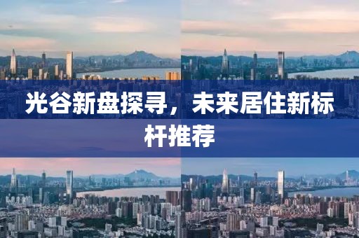 光谷新盘探寻，未来居住新标杆推荐