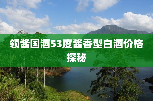 领酱国酒53度酱香型白酒价格探秘