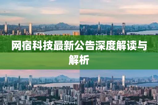 网宿科技最新公告深度解读与解析