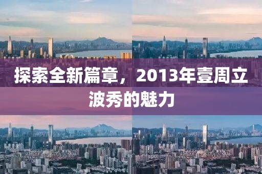 探索全新篇章，2013年壹周立波秀的魅力