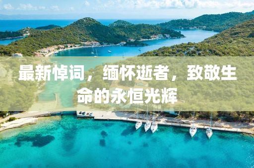 最新悼词，缅怀逝者，致敬生命的永恒光辉