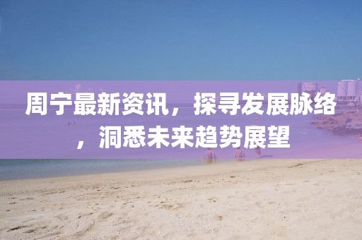 周宁最新资讯，探寻发展脉络，洞悉未来趋势展望