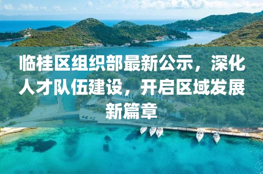 临桂区组织部最新公示，深化人才队伍建设，开启区域发展新篇章