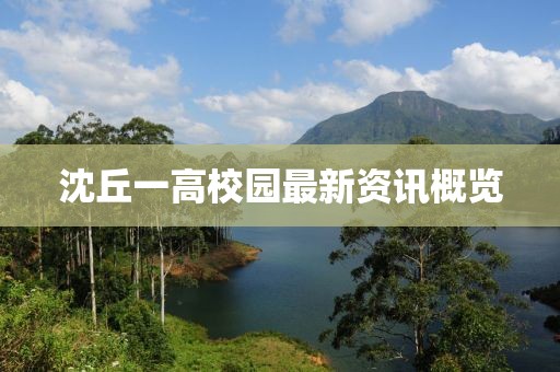 沈丘一高校园最新资讯概览