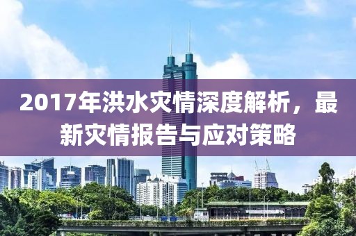 2017年洪水灾情深度解析，最新灾情报告与应对策略
