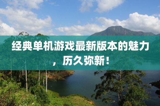 经典单机游戏最新版本的魅力，历久弥新！