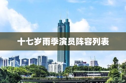 十七岁雨季演员阵容列表