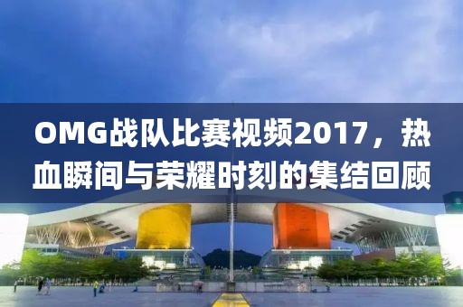 OMG战队比赛视频2017，热血瞬间与荣耀时刻的集结回顾