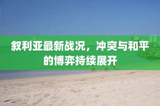 叙利亚最新战况，冲突与和平的博弈持续展开