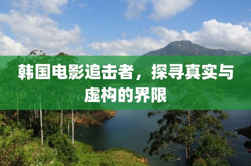 韩国电影追击者，探寻真实与虚构的界限