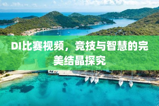 DI比赛视频，竞技与智慧的完美结晶探究