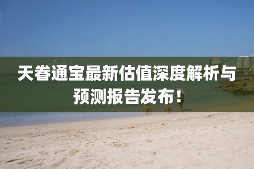 天眷通宝最新估值深度解析与预测报告发布！