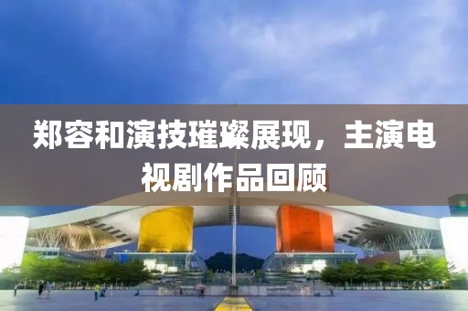 郑容和演技璀璨展现，主演电视剧作品回顾