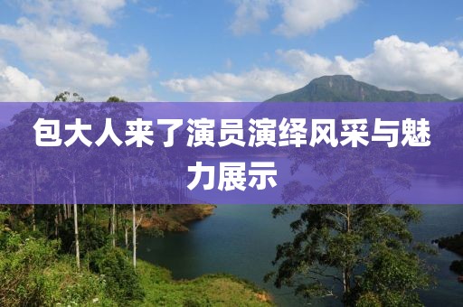包大人来了演员演绎风采与魅力展示