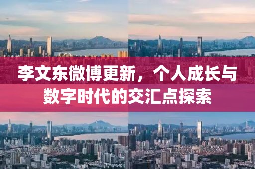 李文东微博更新，个人成长与数字时代的交汇点探索