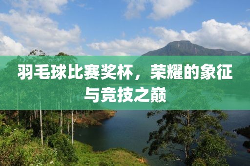 羽毛球比赛奖杯，荣耀的象征与竞技之巅