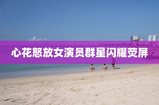 心花怒放女演员群星闪耀荧屏