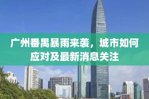 广州番禺暴雨来袭，城市如何应对及最新消息关注