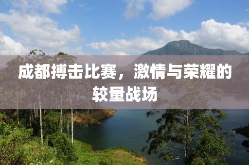 成都搏击比赛，激情与荣耀的较量战场