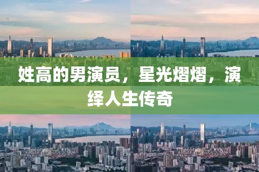 姓高的男演员，星光熠熠，演绎人生传奇